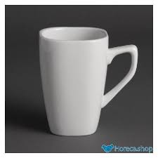 Olympia Mug quadratisch 284ml weiss - 12 St.